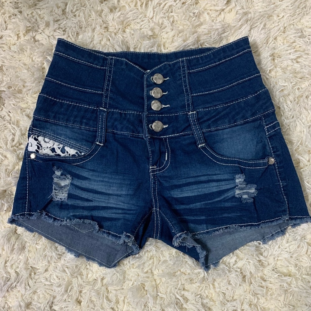 Denim shorts